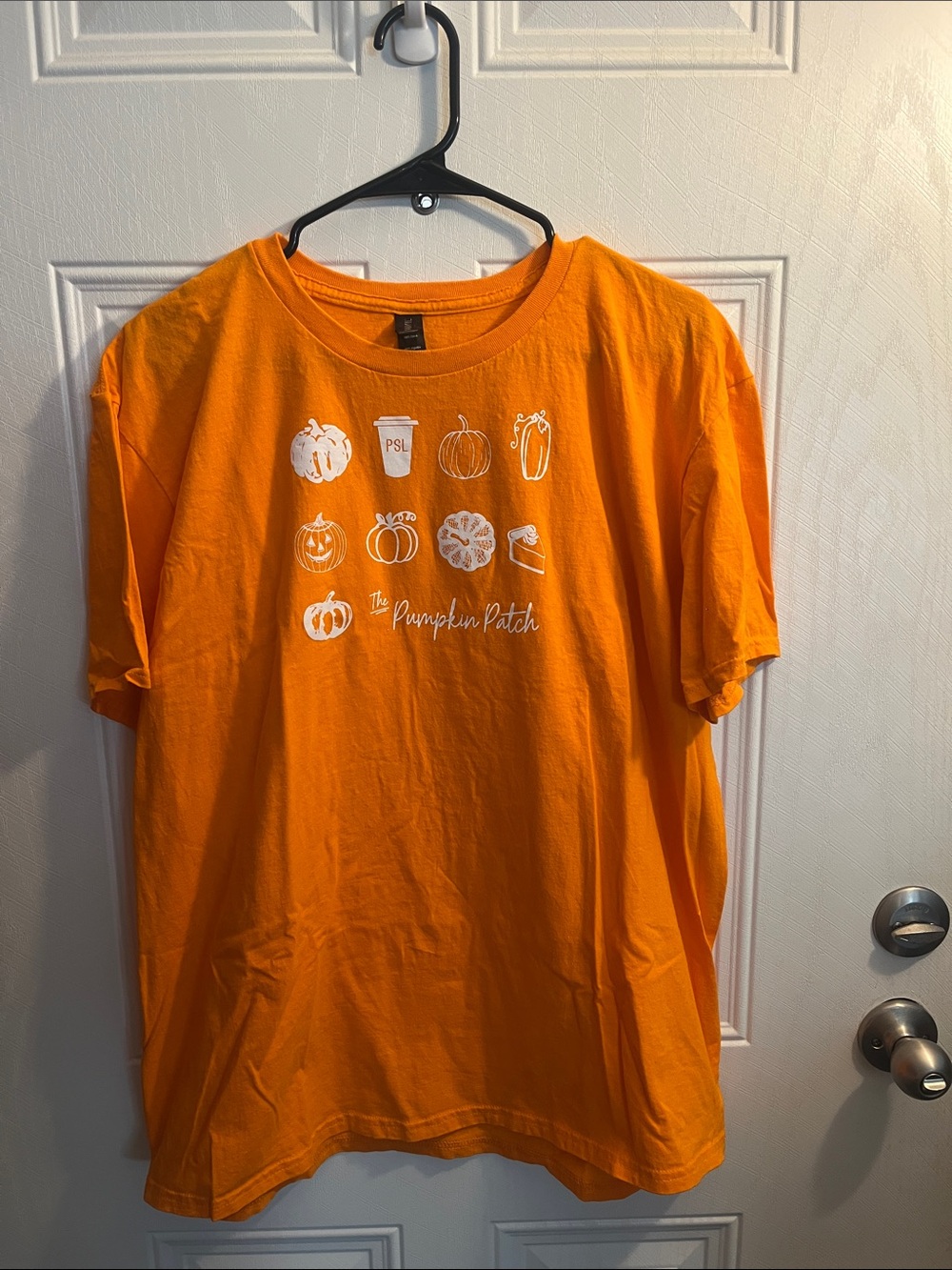 Anvil Orange Short-Sleeve Pumpkin Patch Graphic Tee Size XL